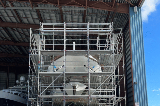 Yacht Refinishing by Newmillmarine at Fort Lauderdale